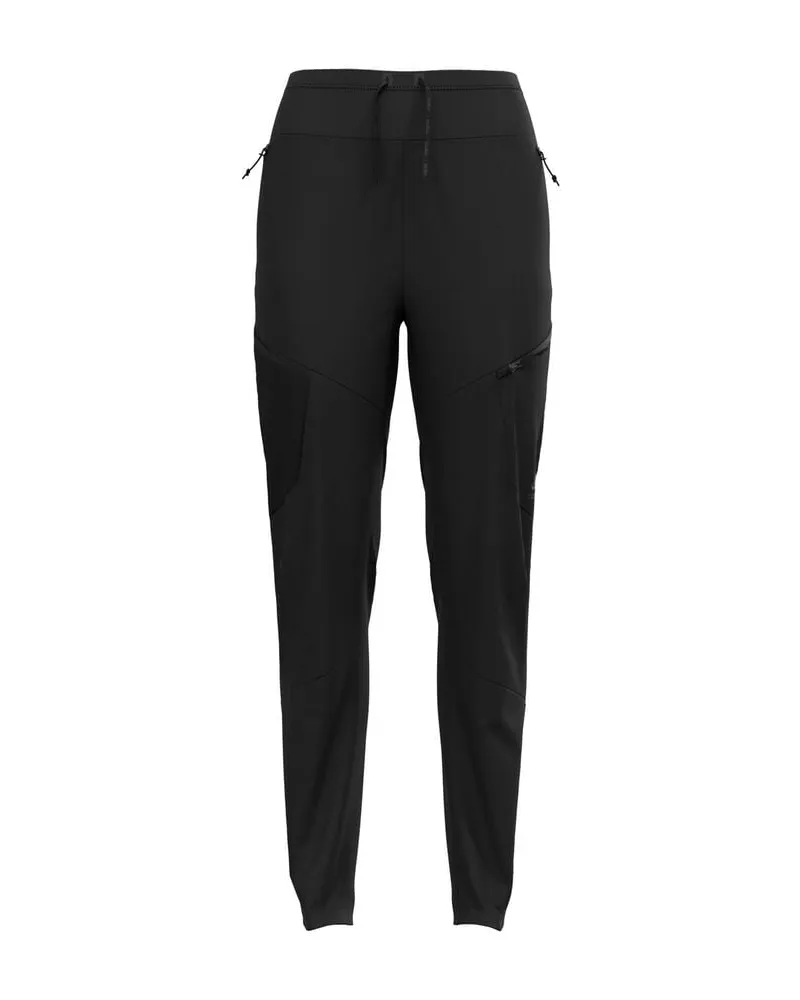 Odlo Damen Langlaufhose ZEROWEIGHT WINDPROOF X WARM Schwarz