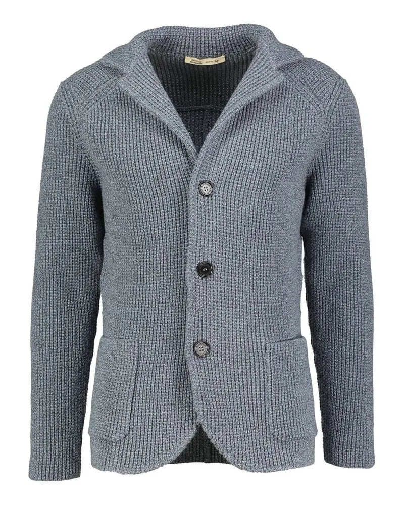 Maurizio Baldassari Herren Strickjacke aus Wolle BRENTA SWACKET Blau