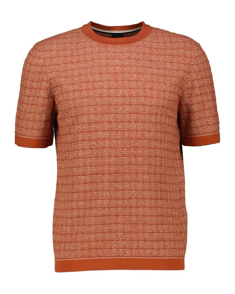 HUGO BOSS Herren Strickshirt C-JIORDANO Relaxed Fit Orange