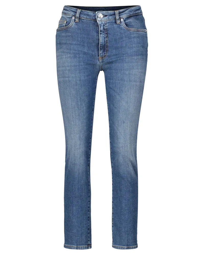 nine:inthe:morning Damen Jeans EMBRACE Slim Fit Darkblue
