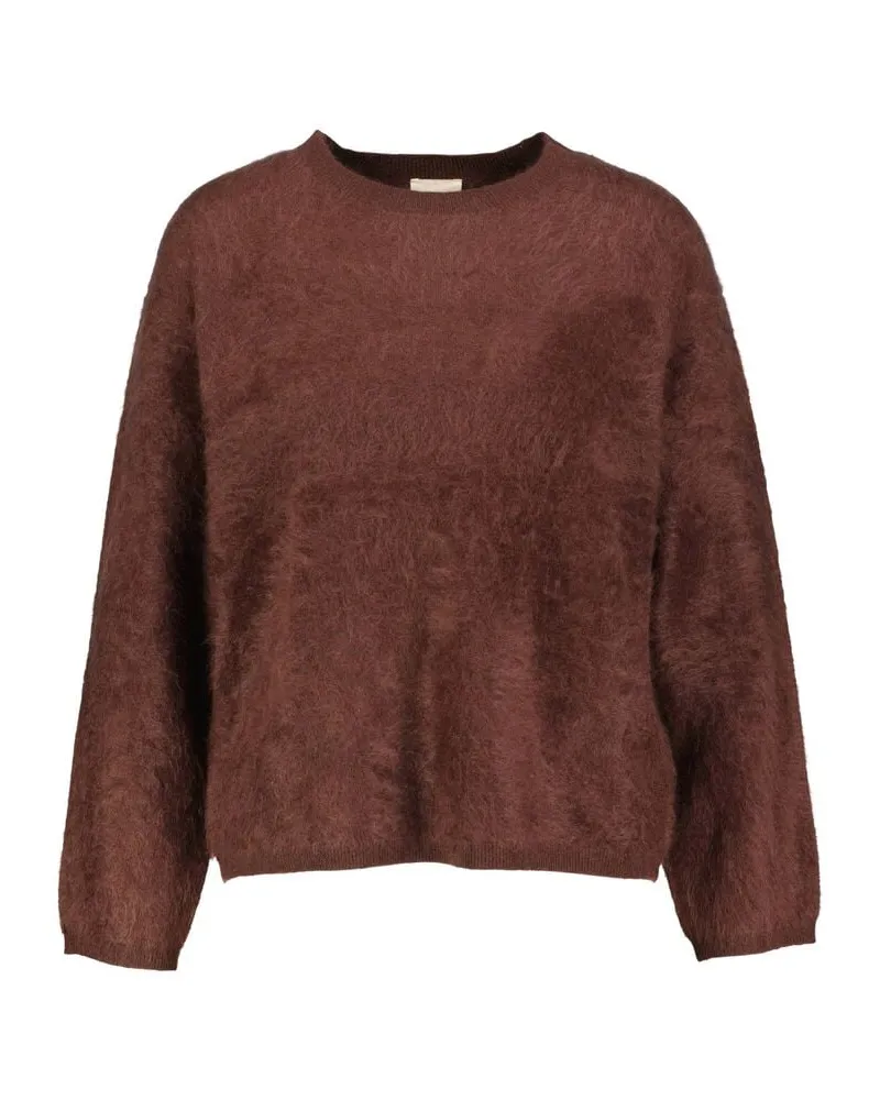 pure Damen Kaschmirpullover Braun