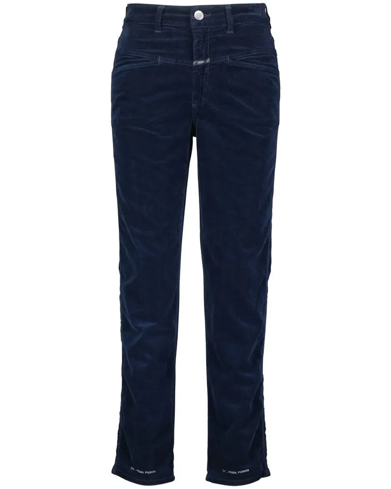 Closed Damen Samthose PEDAL PUSHER Blueblack