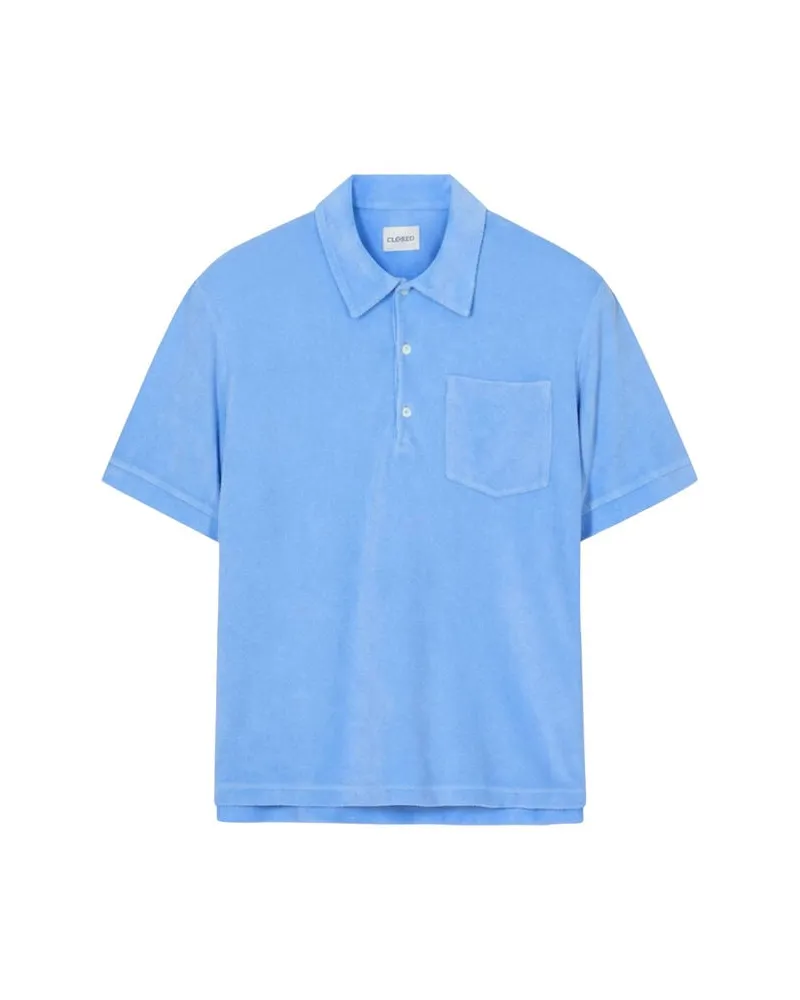 Closed Herren Poloshirt aus Frottee Bleu