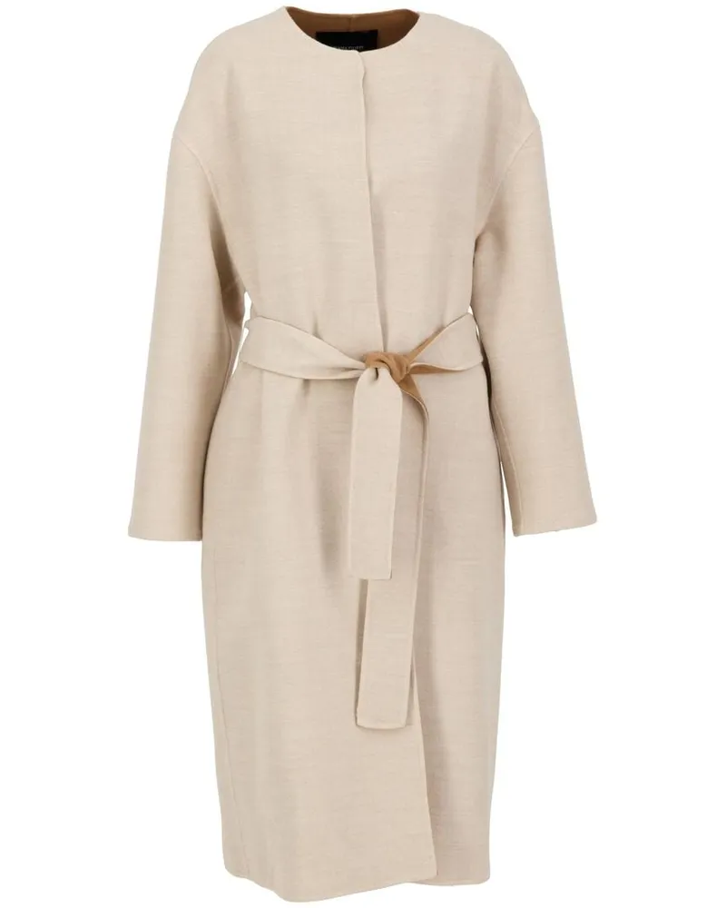 Fabiana Filippi Damen Wollmantel Offwhite