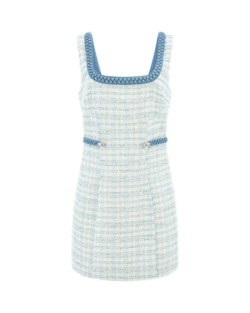 Guess Damen Minikleid in Tweedoptik TOSCA BRAID DRESS Bleu