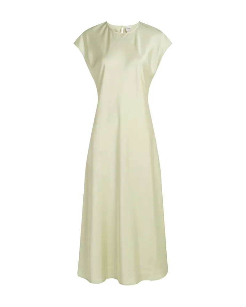 Calvin Klein Damen Midikleid aus Satin Grün
