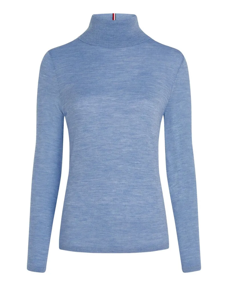Tommy Hilfiger Damen Rollkragenpullover aus Merinowolle Marine