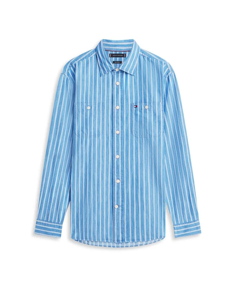Tommy Hilfiger Herren Hemd Classic Fit Blau