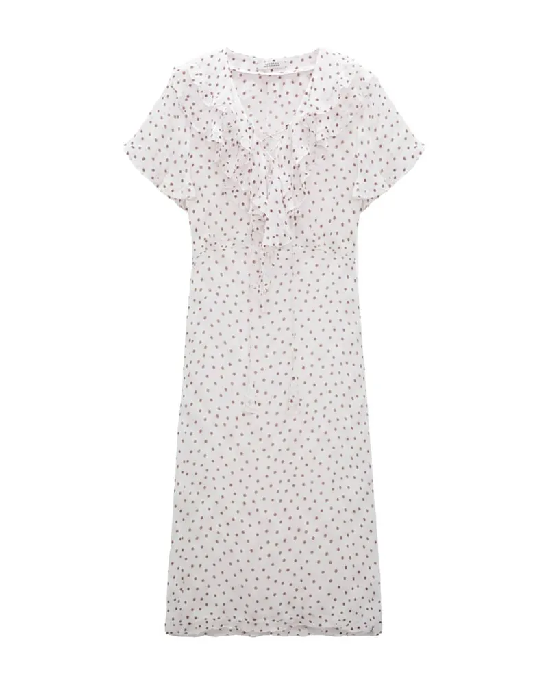 Dorothee Schumacher Damen Kleid DANCING DOTS Weiss