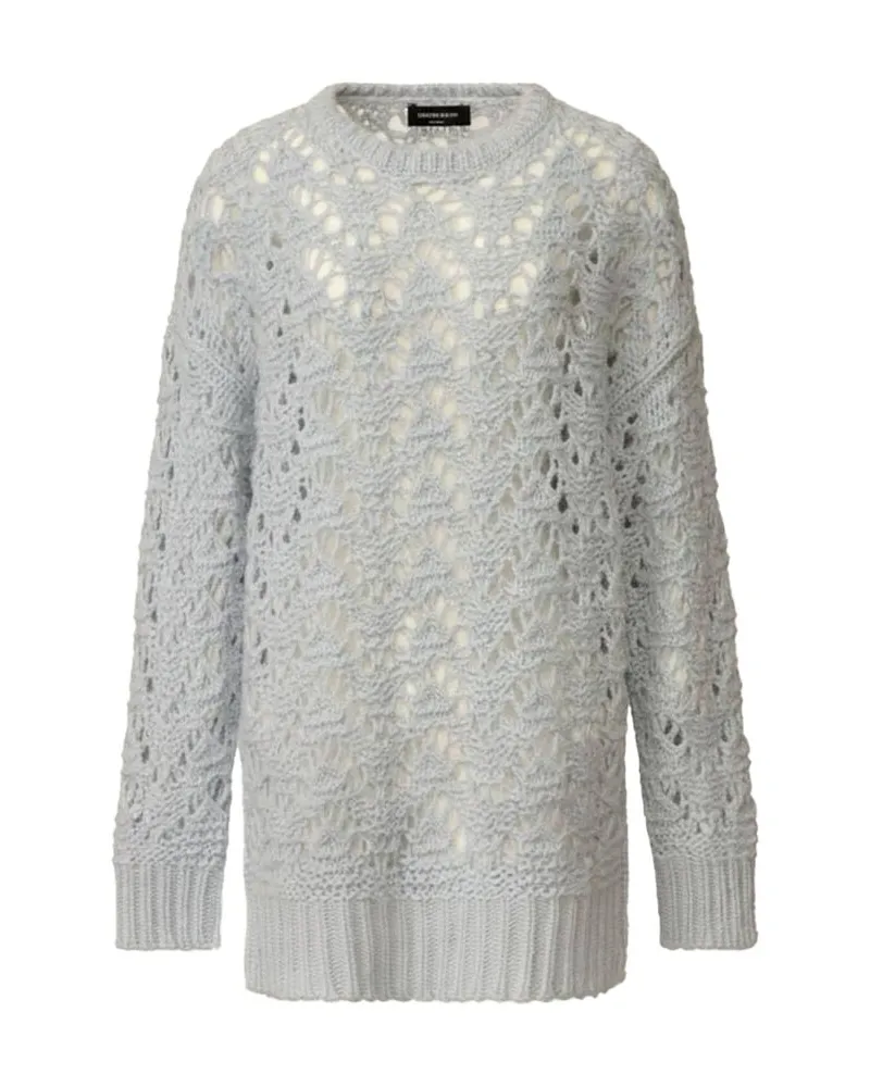 Fabiana Filippi Damen Pullover mit Pailletten Bleu