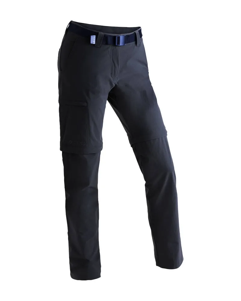 Maier Sports Damen Zip Off Hose "Inara Slim Nachtblau