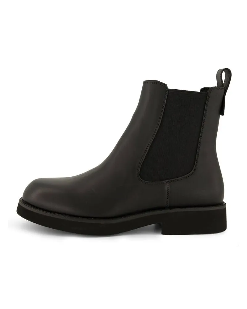 HUGO BOSS Damen Chelsea-Boots aus Leder ELERI_CHBOOTIE_C Schwarz