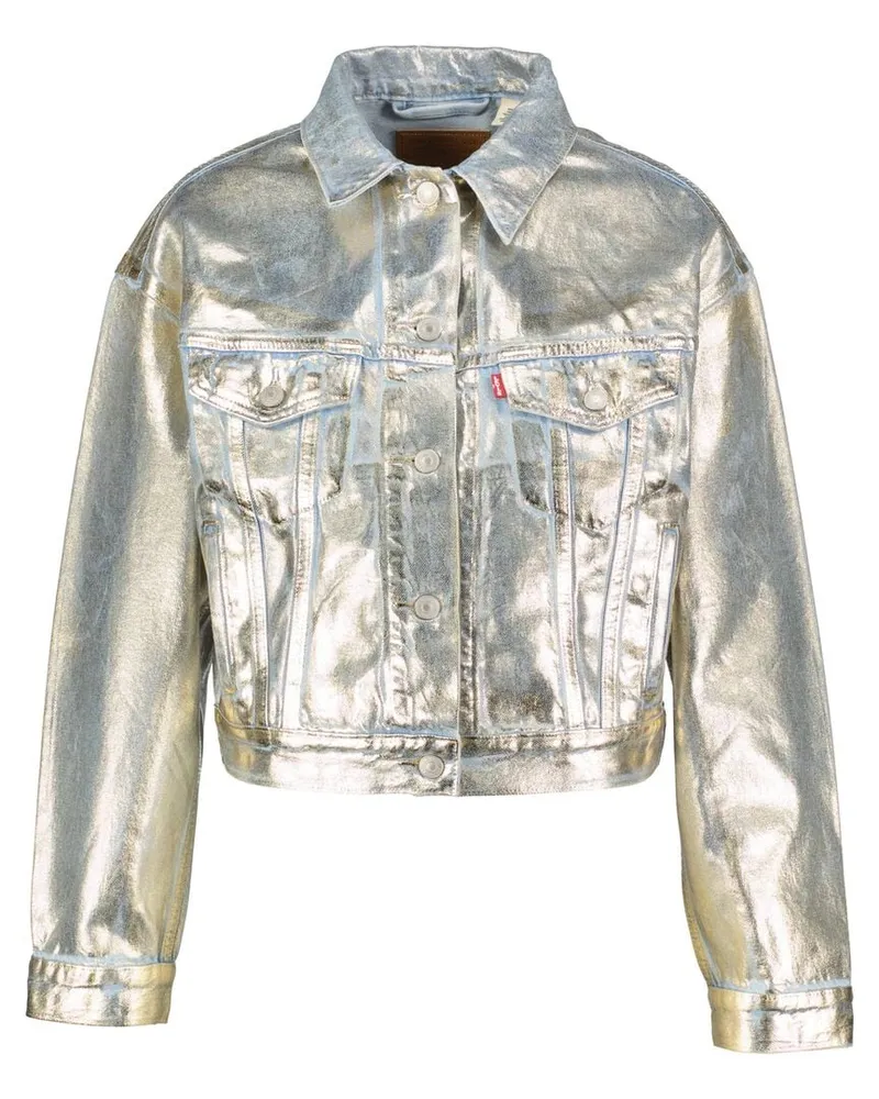 Levi's Damen Jeansjacke SHRUNKEN 90er TRUCKER Relaxed Fit Grau