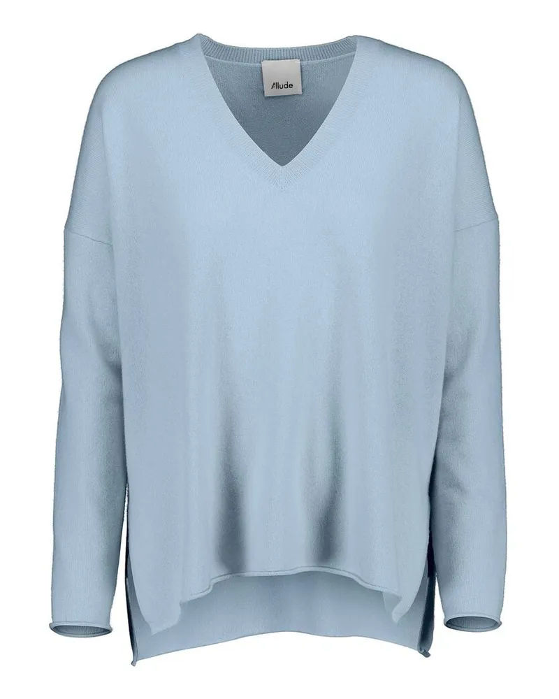 ALLUDE Damen Kaschmirpullover Bleu