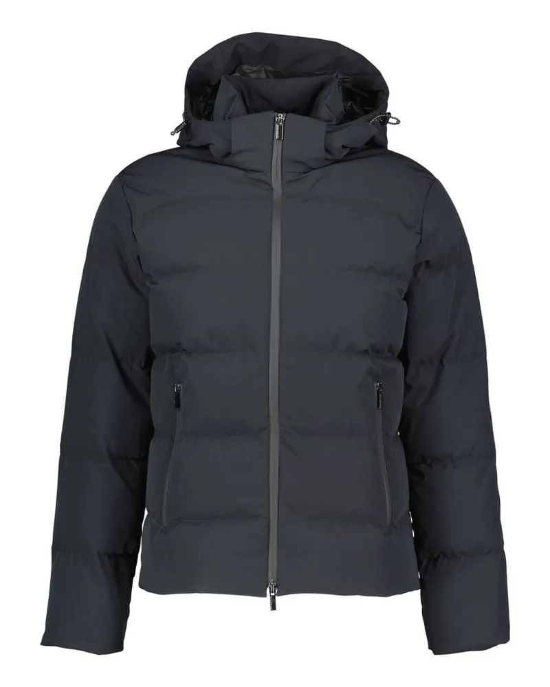 Paul & Shark Herren Daunenjacke mit Kapuze Schwarz