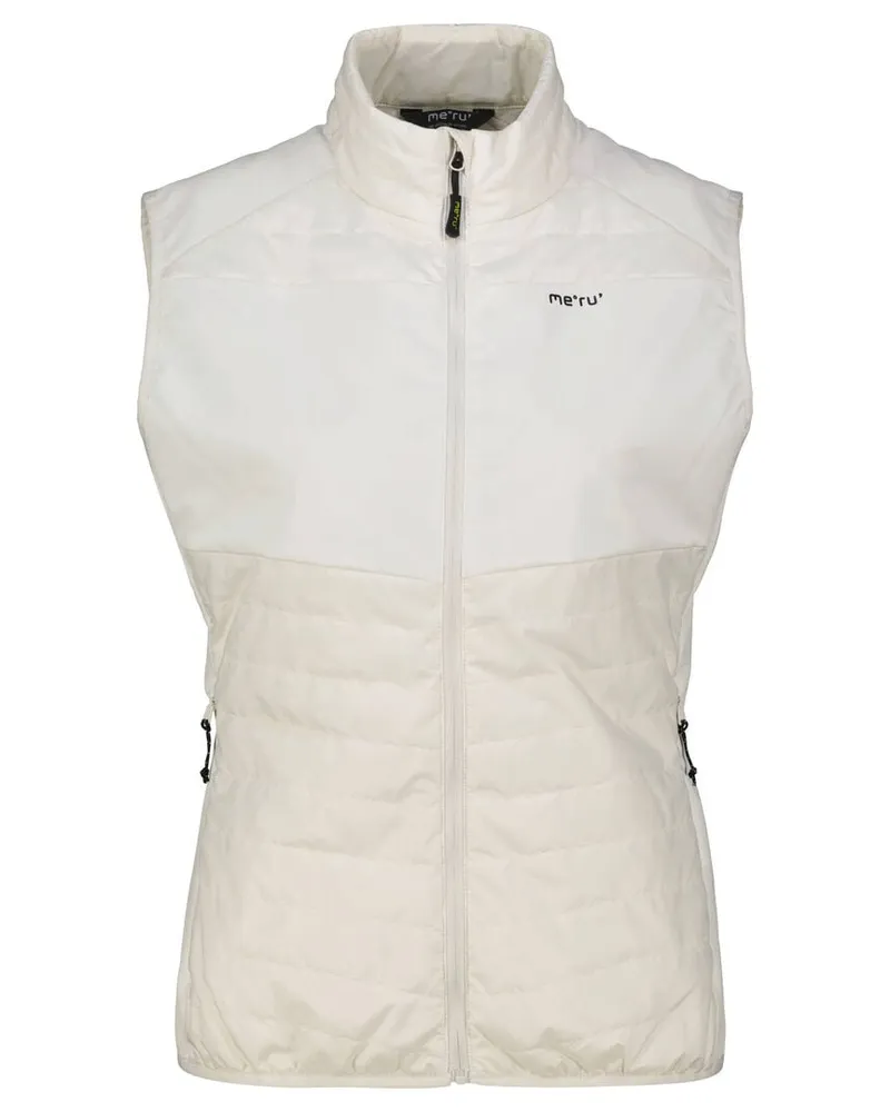me°ru' Damen Sportweste JAUJA Wollweiss