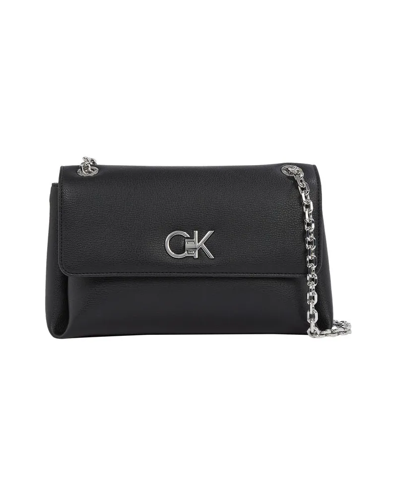 Calvin Klein Damen Umhängetasche RE-LOCK Black