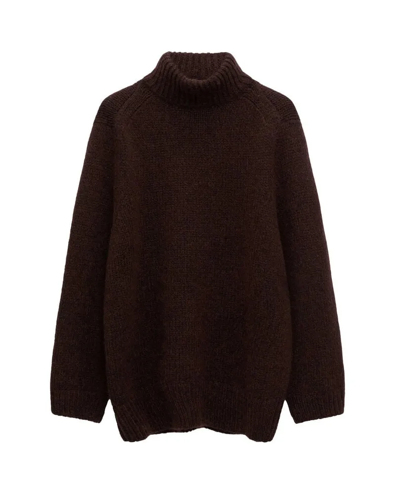 Dorothee Schumacher Damen Strickpullover mit Alpaka URBAN FAVORITES Dunkelbraun