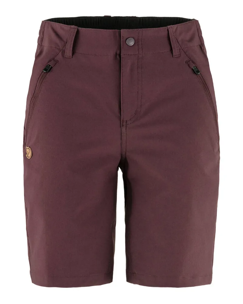 Fjäll Räven Damen Trekkingshorts ABISKO STRETCH SHORTS W Bordeaux