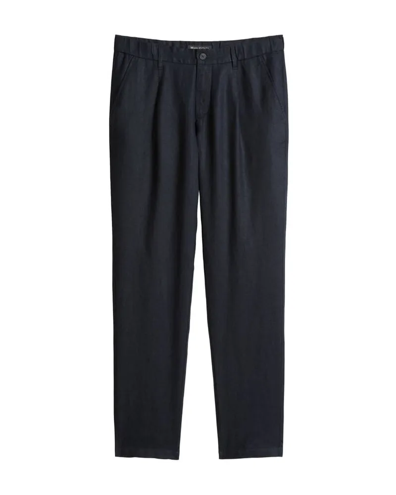 Marc O'Polo Herren Leinenhose OSBY JOGGER PLEATS Navy