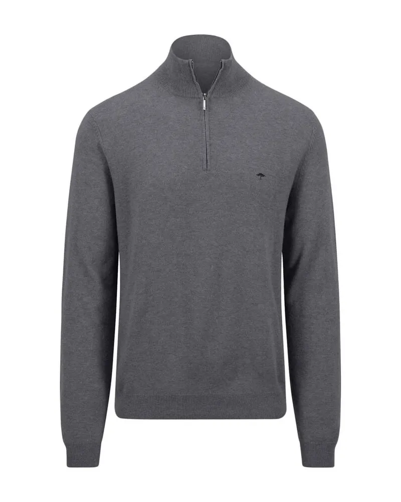 Fynch-Hatton Herren Troyer aus Merino-Cashmere Anthrazit