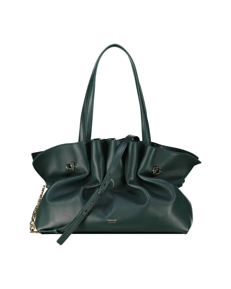 Ferragamo Damen Shopper SOFT BAG L Grün