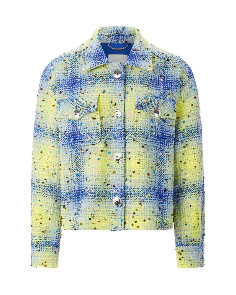 Rich&Royal Damen Blazer aus Bouclé Bleu