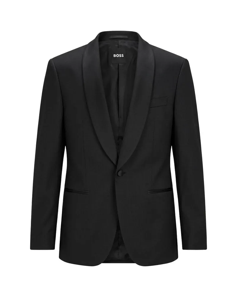 HUGO BOSS Herren Smoking-Sakko H-JECKSON Regular Fit Schwarz