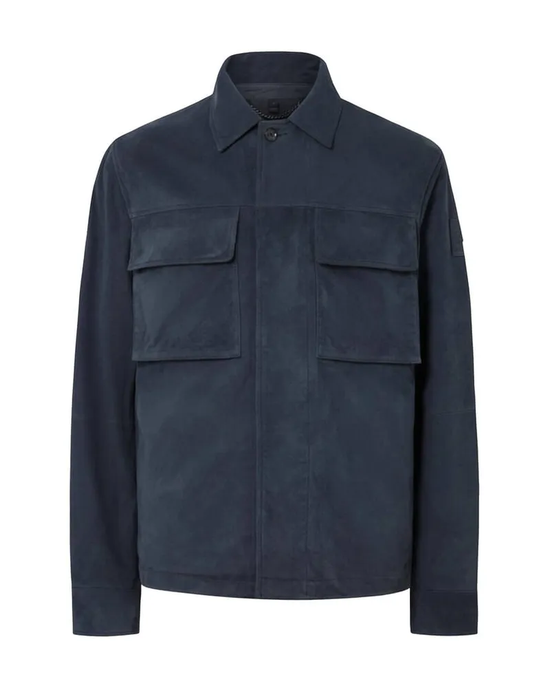 Belstaff Herren Lederjacke WAYMARK Marine