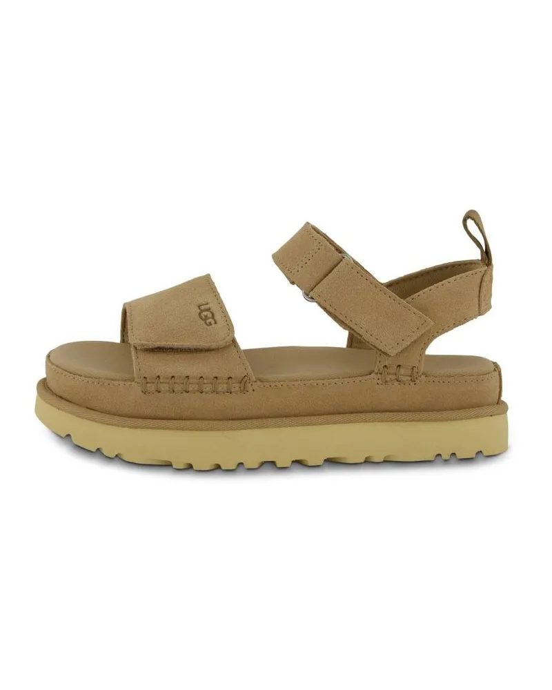 UGG Damen Sandalen mit Veloursleder GOLDENSTAR Sand