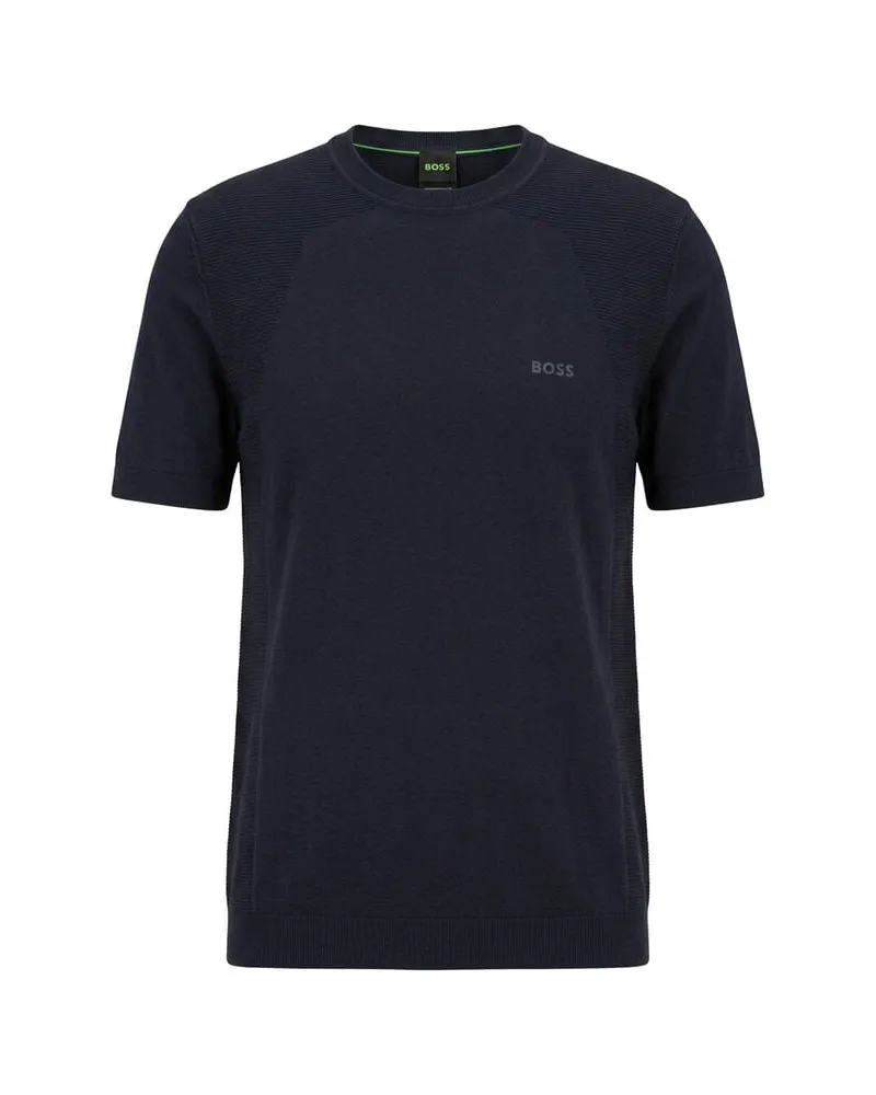 HUGO BOSS Herren Pullover KN_MONUMENTUM-LITE Marine