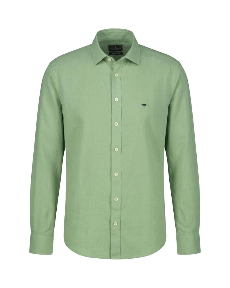 Fynch-Hatton Herren Hemd aus Leinenmix Mint