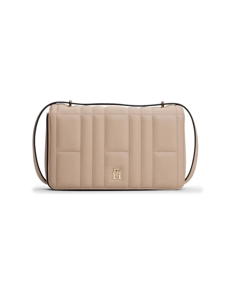 Tommy Hilfiger Damen Umhängetasche TH MONOGRAMM Sand
