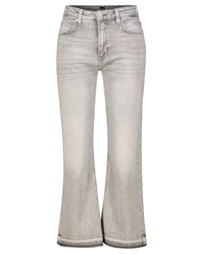 HUGO BOSS Damen Jeans C_SOFT KICK FLARE verkürzt Anthrazit