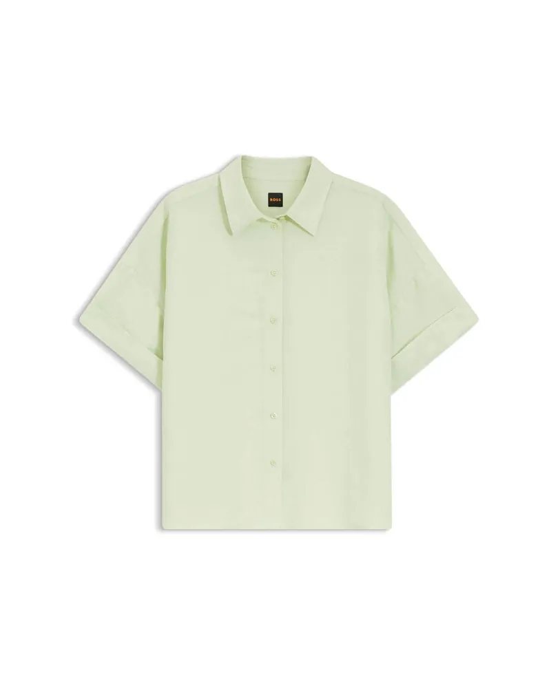 HUGO BOSS Damen Hemdbluse C_BISENAS Grün