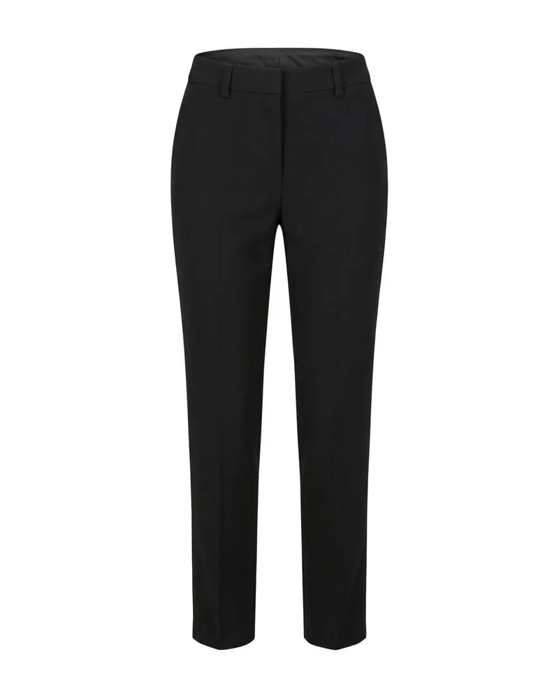 Luisa Cerano Damen Hose aus Techno-Sablé Schwarz