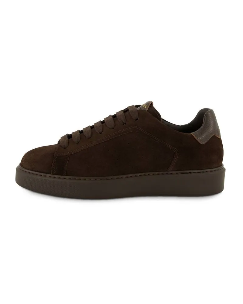 Doucal´s Herren Sneaker aus Veloursleder Braun