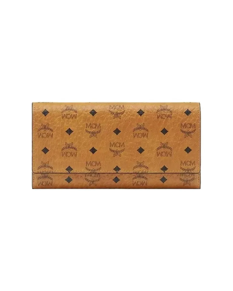 MCM Damen Geldbörse AREN Cognac