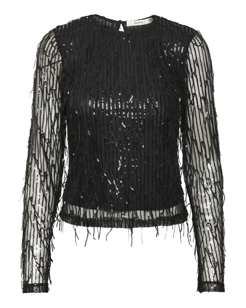 Gestuz Damen Bluse MIELLEGZ Schwarz