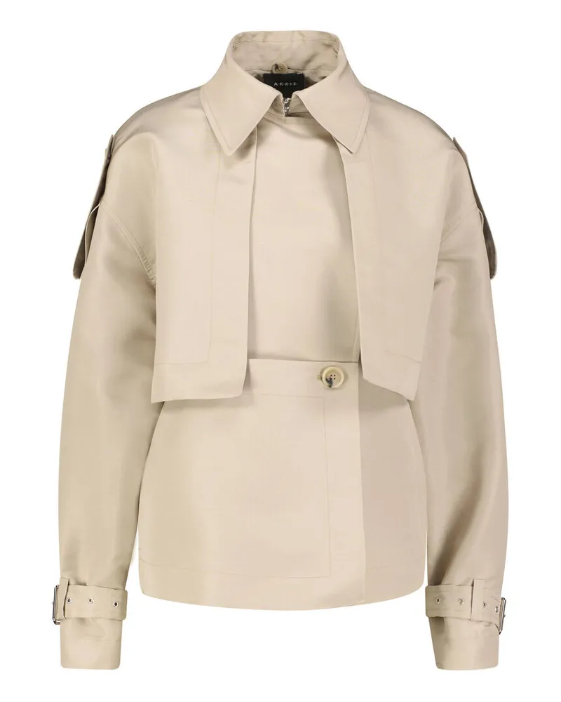 Akris Damen Trenchjacke Camel
