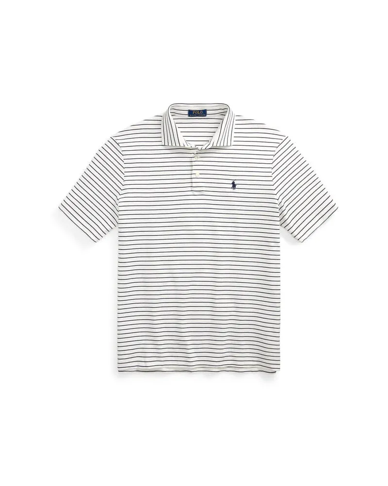 Ralph Lauren Herren Poloshirt Custom-Slim Fit Bleu