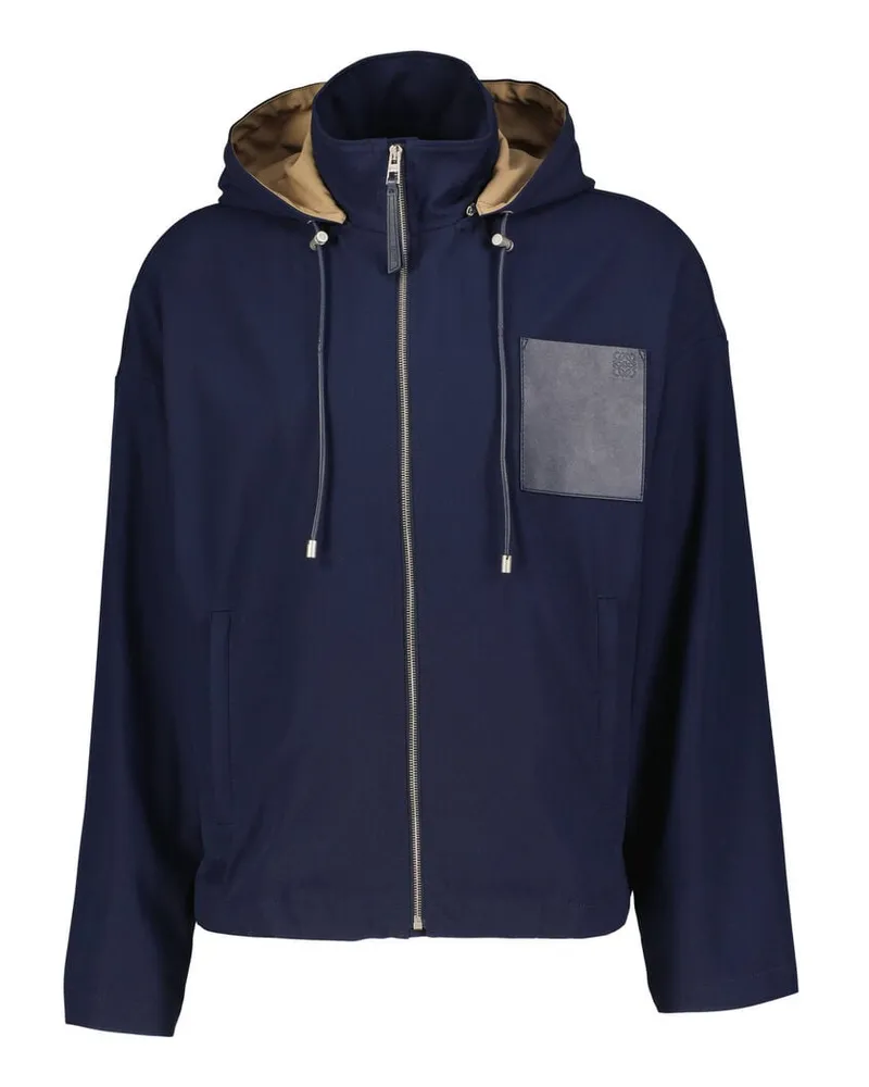 Loewe Herren Kapuzenjacke aus Baumwolle Marine