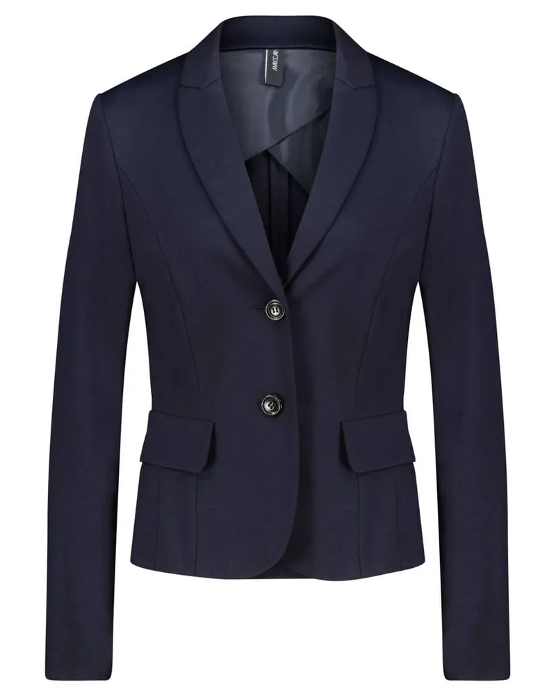 Marc Cain Damen Blazer aus feinem Jersey Marine
