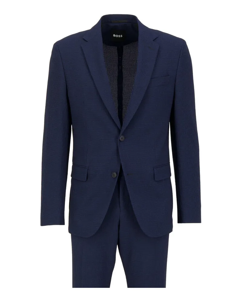 HUGO BOSS Herren Anzug P-Huge-2Pvs-252 Slim Fit Marine