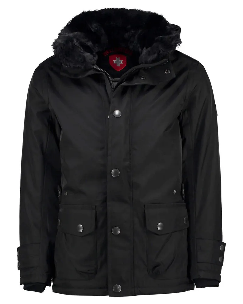 Wellensteyn Herren Parka "Feuerland Schwarz