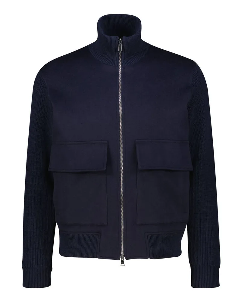 Paul & Shark Herren Blouson mit Wolle und Kaschmir Marine