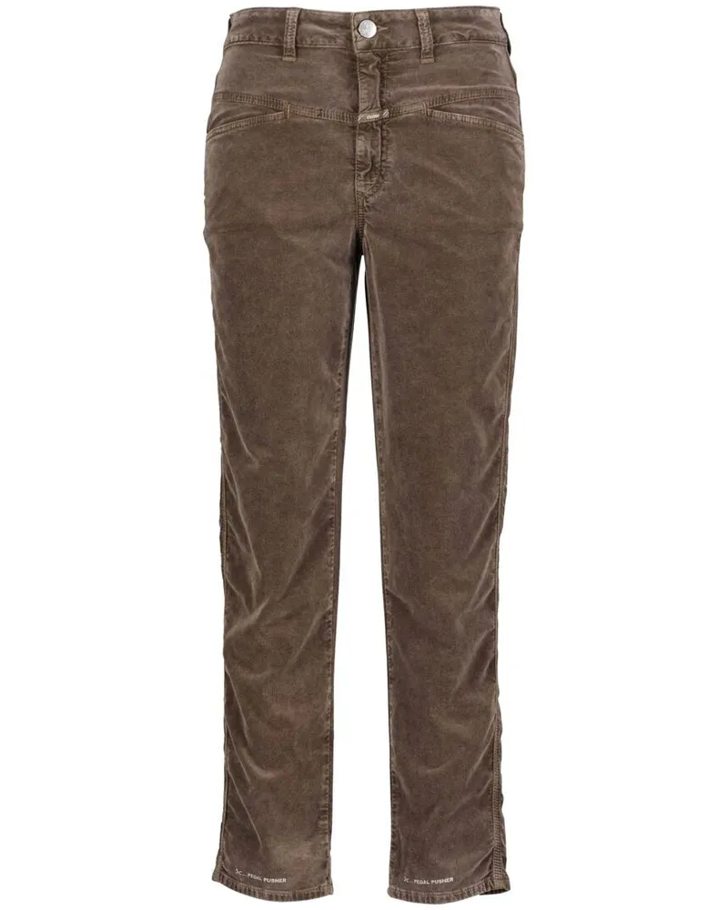 Closed Damen Samthose PEDAL PUSHER verkürzt Grün