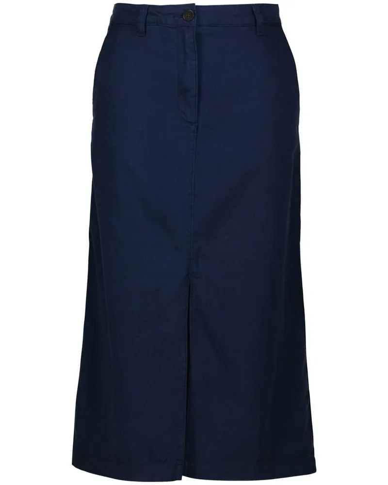 Tommy Hilfiger Damen Midirock Marine