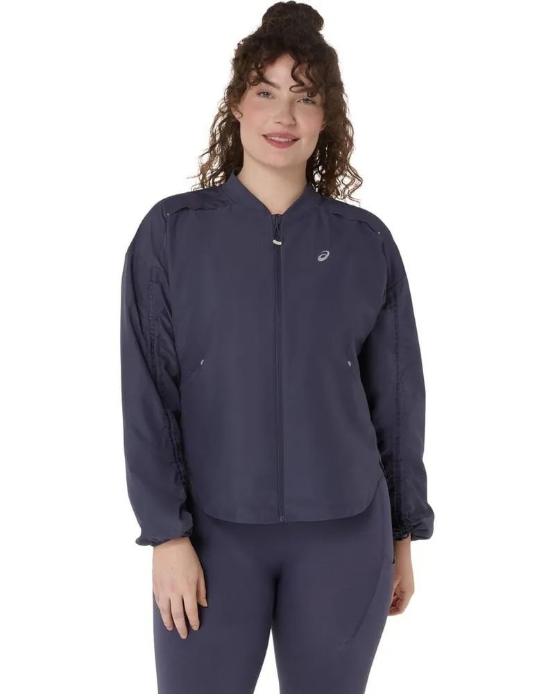 Asics Damen Laufjacke NAGINO RUN ADJUSTABLE JACKET W Rauchblau