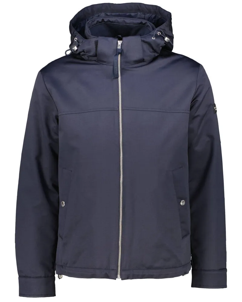Marc O'Polo Herren Jacke mit abnehmbarer Kapuze Marine